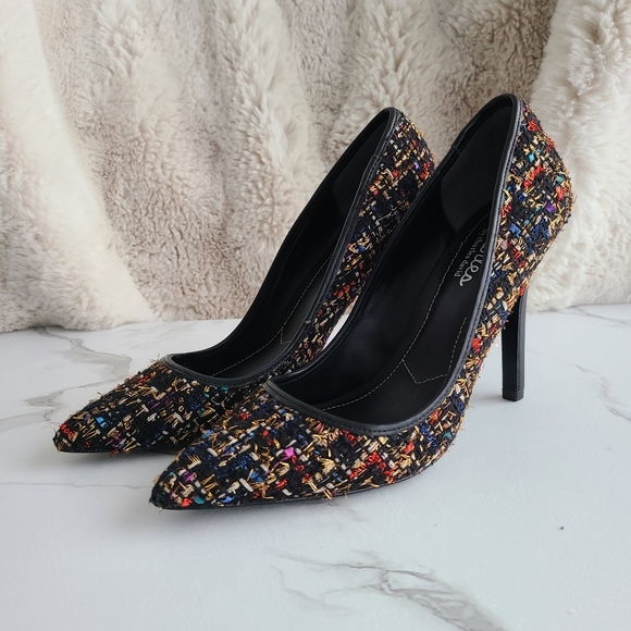 NWOT, CHARLES DAVID, MULTI-COLOR, POINT-TOE PUMPS, SZ 7.5 - Picture 15 of 15
